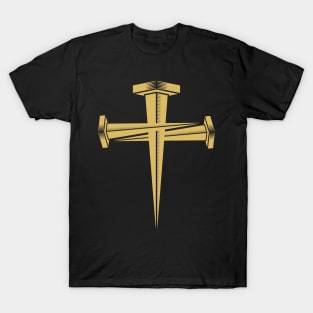 Cross from crucifixion nails. T-Shirt